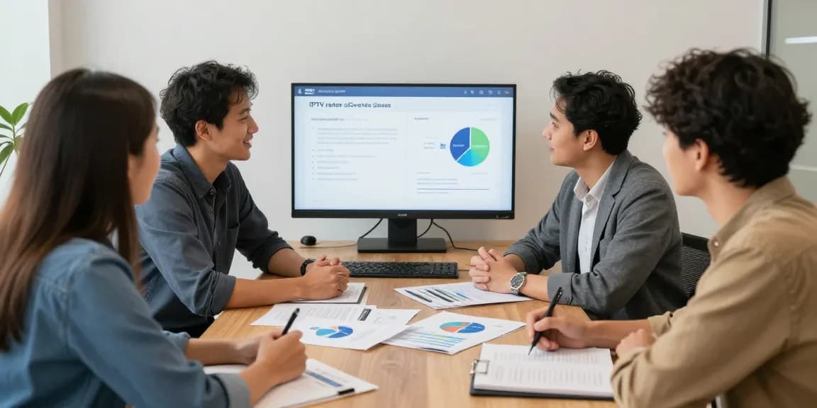 Local IPTV reseller discussing services with trusted provider, community-focused