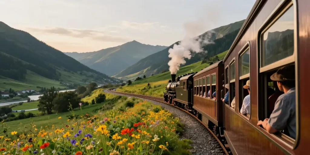Travel guide for train ticket prices and scenic journeys.