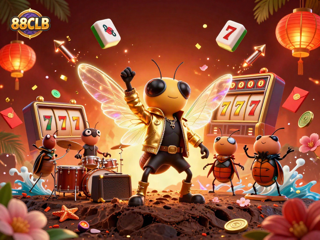 Experience thrilling wins at 88CLB with vibrant characters and rich casino elements in a dynamic 3D scene.