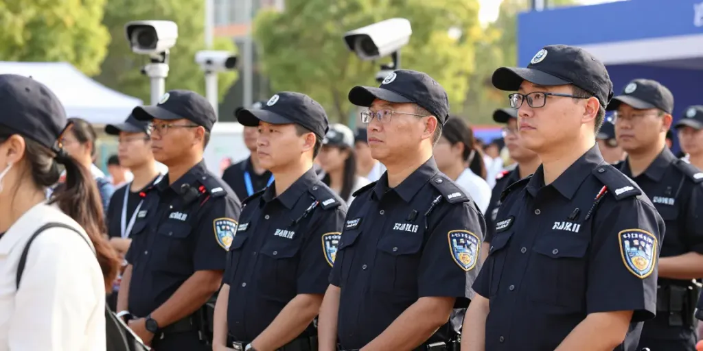 Security Company providing trusted local services at a community event with professional staff.