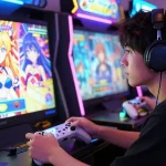 Engaging gaming character in an ecchi game, highlighting vibrant visuals and immersive experience.
