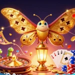 Experience winning moments with 11bet in this vibrant casino-themed illustration.