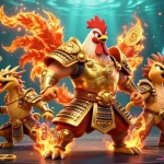 Engage in thrilling gameplay and tải sun win with powerful cartoon characters in a vibrant casino scene.