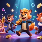 Join the fun at the comedy club for a bonus new member reward, featuring hyenas and casino excitement.