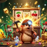Engage in exciting gameplay with 789P, featuring a treasure hunter mole and vibrant slot animations.