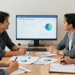 Local IPTV reseller discussing services with trusted provider, community-focused